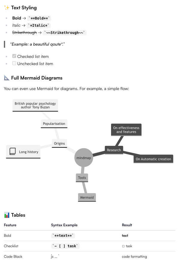 Markdown editor inside Prompt Wallet